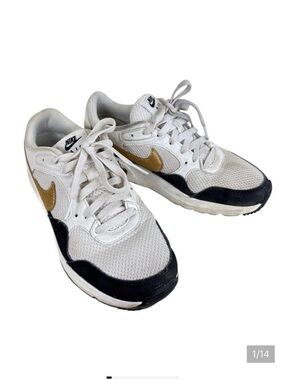 Nike Air Max SE Trainer White Black Gold DV-6842-001 Sneakers 7.5‎